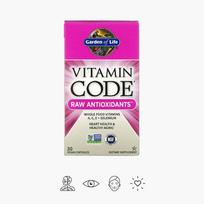 Vitamin Code RAW ANTIOXIDANTS - Antioksidantų kompleksas, 30 veganiškų kapsulių