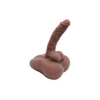 2-in-1 Vyriškas Torso Masturbatoris su Realistiniu Dildo ir Analiniu Tuneliu