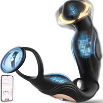 Analinis vibratorius vyrams su 360° rotacija ir 9 vibracijų režimais prostatos stimuliacijai