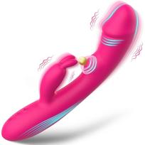 Rabbit vibratorius su 10 vibracijos ir 5 pulsacijos režimais – klitorio ir G-taško stimuliacija