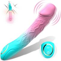 Realistiškas 9 colių dildo vibratorius su 10 vibracijos režimų moterims
