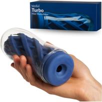 Turbo Masturbatorius Vyrams su Tekstūruota Vidaus Kamera ir Skaidriu Korpusas