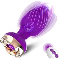 Išpardavimas! Universalus analinis vibratoriaus rinkinys su 10 režimų ir nuotolinio valdymo pultu