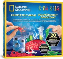 "NATIONAL Geographic Disgusting Chemistry Kit" - 20 šlykščių mokslinių eksperimentų vaikams, smegenų išpjaustymas, kraujo ląstelių sprogimas ir kt., puikus mėtų rinkinys