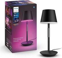 "Philips Hue White & Color Ambiance Go" nešiojamas stalinis šviestuvas, 370 lm, juodas, iki 16 mln. spalvų, valdomas programėle ir mygtuku, suderinamas su "Amazon Alexa" ("Echo", "Echo Dot")