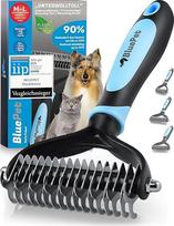BluePet® šepetys ilgaplaukiams šunims ir katėms, šukos ilgaplaukiams šukuoti, šalina apatinį kailį ir susipainiojimą, masažo efektas ir viršutinio plauko apsauga, kailio šepetys