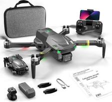 Dronas su kamera, 1080P HD sulankstomas dronas su plūduriuojančiu valdymu, savęs fotografavimo gestais funkcija, aukščio išlaikymas, 360° apsisukimas, paleidimas vienu mygtuku, 1 akumuliatorius, pradedantiems berniukams ir mergaitėms nuo 12 metų skirtas ž