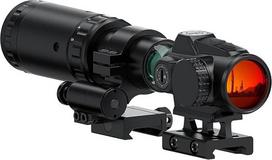 Feyachi V90 2 MOA Red Dot Visier mit 1,5X - 5X Red Dot Visier, 1 x 25mm Zielfernrohr Leuchtpunkt Visier für 20/22mm Picatinny/Weaver-Schienen