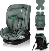 LIONELO Lavender I dydžio vaikiška automobilinė kėdutė nuo 76 iki 150 cm, atitinkanti R129 i dydžio standartą, ISOFIX tvirtinimas pagal važiavimo kryptį ir TT dirželis, galvos atramos ir atlošo reguliavimo reduktoriaus įdėklas