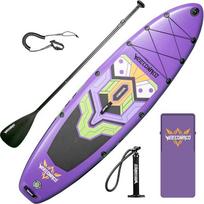 Pripučiamos pripučiamos SUP lentos komplektas, 320 x 82 x 15,5 cm, apkrova iki 170 kg, papildoma pakuotė ir saugos lynas, reguliuojamas irklas ir pompa.