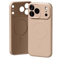Mercury Semi-Silicone MagSafe Case for iPhone 17 Pro Max, Pink/Sand