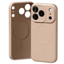 Mercury Semi-Silicone MagSafe Case for iPhone 17 Pro, Pink/Sand