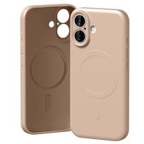 Mercury Semi-Silicone MagSafe Case for iPhone 17, Pink/Sand