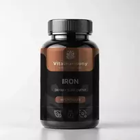 Iron 49 mg Maisto papildas geležis 90 kapsulių