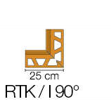 Vidinis kampas BARA-RTK/I 90° profiliuočiui BARA-RTK