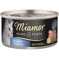 MIAMOR Feine Filets Naturell Tuna - šlapias kačių ėdalas - 80 g