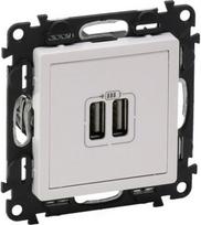 VALENA LIFE 2 USB CHARGER A+A 2.4A 12 W WHITE 755708 | 3414970472472