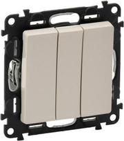 3-GANG 1 WAY SWITCH IVORY VALENA LIFE 755626 | 3414970470102