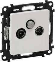 TV/R/SAT SOCKET STAR WHITE VALENA LIFE 755667 | 3414970471338
