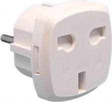VX1029W - UK to EU type  white plug adapter VX1029W | 4752255014634