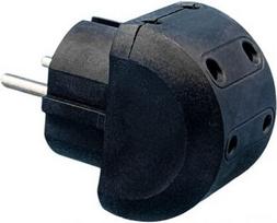 VX1127B - 5 gang, black socket plug adapter VX1127B | 4752255014603