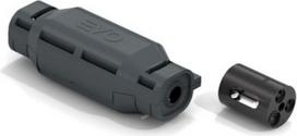 Straight connector sleeve with gel IP68, with three-pole terminal block 0.75-2.5mm2, cables with a diameter of 6-8mm, EVO EV101 | 8053323904779