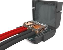 Connection box with gel IPX8 with two 2-pole Wago terminals 0.2-4mm2, ShellBox MJBF222 | 8053323900634