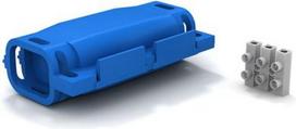 SHARK 315 straight connector sleeve with gel IPX8, with three-pole terminal block 0.5-1.5mm2 SH0315BL | 8058774262515