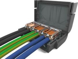 Connection box with gel IPX8 with three 2-pole Wago terminals 0.2-4mm2, ShellBox MJBF332 | 8053323900672