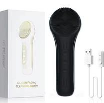 Electric Silicone Face Scrubber Device Sonic Facial Cleansing Wash Brush for Men Women Rechargeable Face Exfoliator for Massage juoda
