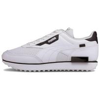 Puma Future Rider Contrast Balti Juodi Unisex Sportbačiai 374763-01 42.5