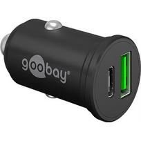 Goobay 61739 Dual-USB Car Fast Charger USB-C PD, 45 W 61739