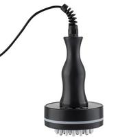 Elektrinis meridianų šepetėlis Gua Sha kūno masažuoklis Mikro srovė Karštas kompresas Grandymas Limfos drenažo aparatas Riebalų degintojas US Plug(100-110V) juoda