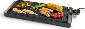 GOURMETmaxx elektrinis stalinis grilis, nedūminis elektrinis grilis 2200 W, grilio plokštė su 2 grilio paviršiais ir nesvylančia danga lengvam valymui, grilis su nuolatiniu temperatūros nustatymu