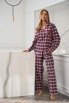 Moteriška pižama „Roxy“ raudonos spalvos su šventiniu motyvu (modelis 2475) XL Raudona