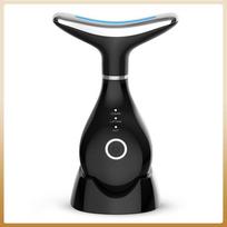 Neck Beauty Instrument with Base Microcurrent Facial Massager LED Photon Skin Rejuvenation Neck Face Skin Care Tool for Wrinkle juoda