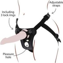 GET REAL - Juodas Strap-On Diržas