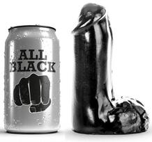 ALL BLACK - Realistiškas dildo 13 cm