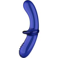 SATISFYER - Dvigubo Kristalo Mėlynas Dildo