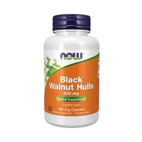 NOW Black Walnut Hulls 500mg 100 Kapsulių