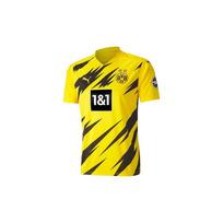 Puma Borussia Dortmund Futbolo Marškinėliai Trumpomis Rankovėmis Vyriški Viršutiniai Drabužiai Cyber-Geltoni 757156-01 M