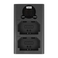 Dviejų kanalų įkroviklio rinkinys ir dvi NP-FZ100 baterijos Newell DL-USB-C, skirtos Sony