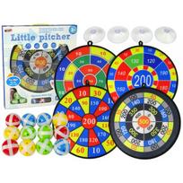 LEAN Toys LeanToys Dart Game Set Dart Shield 36 cm Velcro Balls
