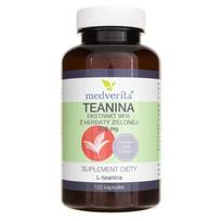 Medverita Teaninas (Žaliosios arbatos ekstraktas) 200 mg - 120 kapsulių