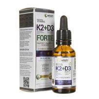 Wish Vitaminas K2 MK-7 D3 FORTE lašai - 30 ml