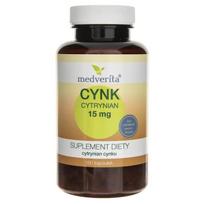 Medverita Cinko citratas 15 mg - 180 kapsulių