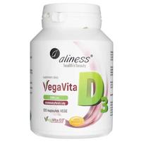 Aliness Natūralus vitaminas D3 iš dumblių 2000 TV - 120 Veg kapsulių