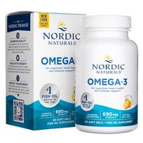 Nordic Naturals Omega-3 Lemon 345 mg - 60 minkštųjų gelių