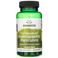 Swanson Visapusiškas Andrographis Paniculata 400 mg - 60 kapsulių