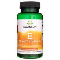 Swanson Vitaminas E mišrūs tokoferoliai 400 TV - 100 minkštųjų gelių